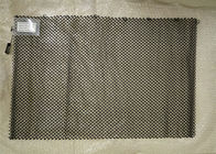 Black Metal Coil Drapery / Heat Resistant Fireplace Spark Screen Mesh Curtains