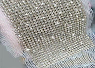 Crystal Sequin Mesh Fabric / Fine Metal Mesh Fabric For Interior Decoration